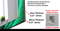 Stained Tempered Glass Wall Mirror