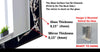 Abstract Tempered Glass Wall Mirror