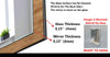 Wood Pattern Tempered Glass Wall Mirror