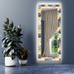 Wood Pattern Tempered Glass Wall Mirror