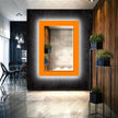 Solid Color Tempered Glass Wall Mirror