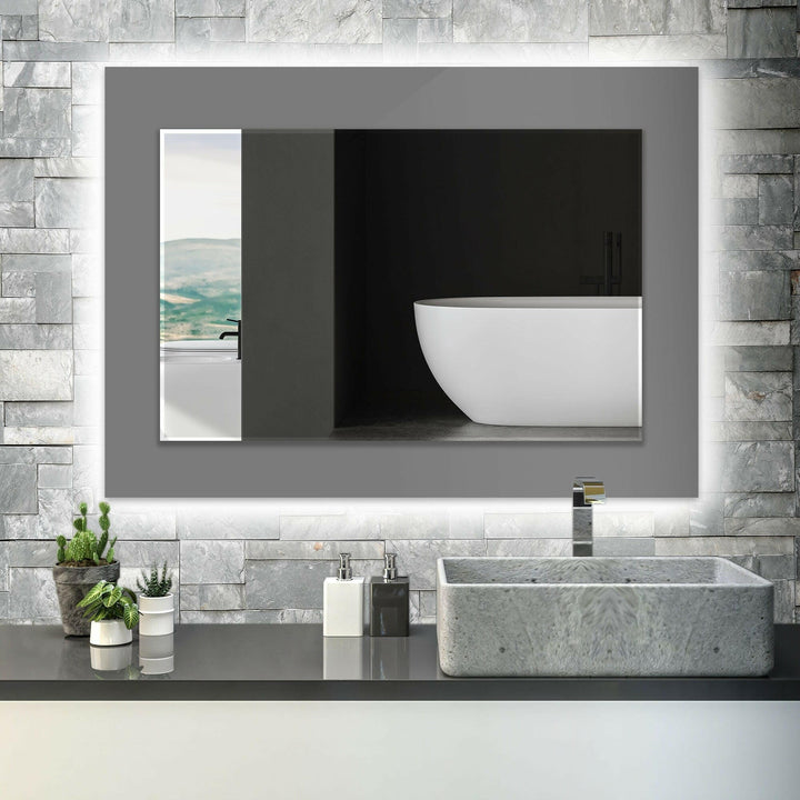 Dark Gray Wall Mirror Long Mirror

