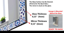 Mosaic Tempered Glass Wall Mirror
