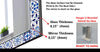 Mosaic Tempered Glass Wall Mirror