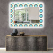 Mosaic Tempered Glass Wall Mirror