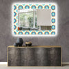 Mosaic Tempered Glass Wall Mirror