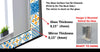 Mosaic Tempered Glass Wall Mirror