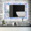 Mosaic Tempered Glass Wall Mirror