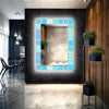 Mosaic Tempered Glass Wall Mirror