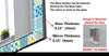 Mosaic Tempered Glass Wall Mirror