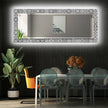 Mosaic Tempered Glass Wall Mirror