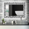 Mosaic Tempered Glass Wall Mirror