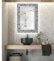 Mosaic Tempered Glass Wall Mirror