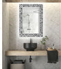Mosaic Tempered Glass Wall Mirror
