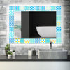 Mosaic Tempered Glass Wall Mirror