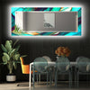 Stained Tempered Glass Wall Mirror