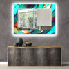 Stained Tempered Glass Wall Mirror