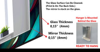 Stained Tempered Glass Wall Mirror