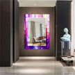 Stained Tempered Glass Wall Mirror