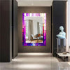 Stained Tempered Glass Wall Mirror