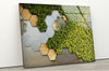 Green Naturel Botanical Tempered Glass Wall Art