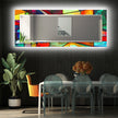 Stained Tempered Glass Wall Mirror