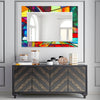 Stained Tempered Glass Wall Mirror