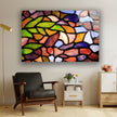Stained Leaves Tempered Glass Wall Art