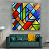 Fractal And Cool Stained Tempered Glass Wall Art