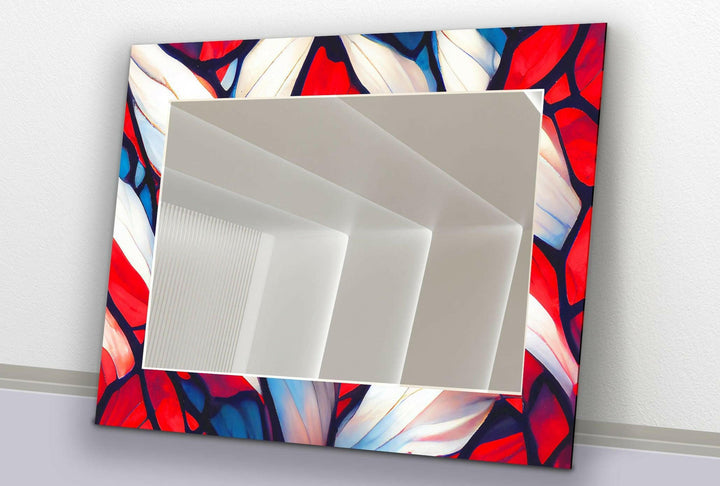 White and Red Wall Mirrors oversized wall mirrors
