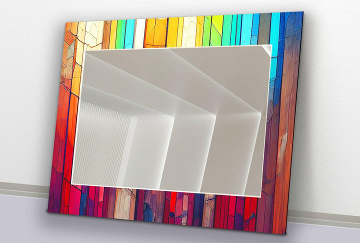 Colored Woods Wall Mirrors Dining Room Mirror
