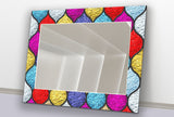 Stained Tempered Glass Wall Mirror