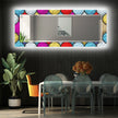 Stained Tempered Glass Wall Mirror