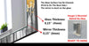 Abstract Tempered Glass Wall Mirror