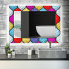 Stained Tempered Glass Wall Mirror