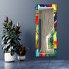 Stained Tempered Glass Wall Mirror