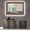 Abstract Tempered Glass Wall Mirror
