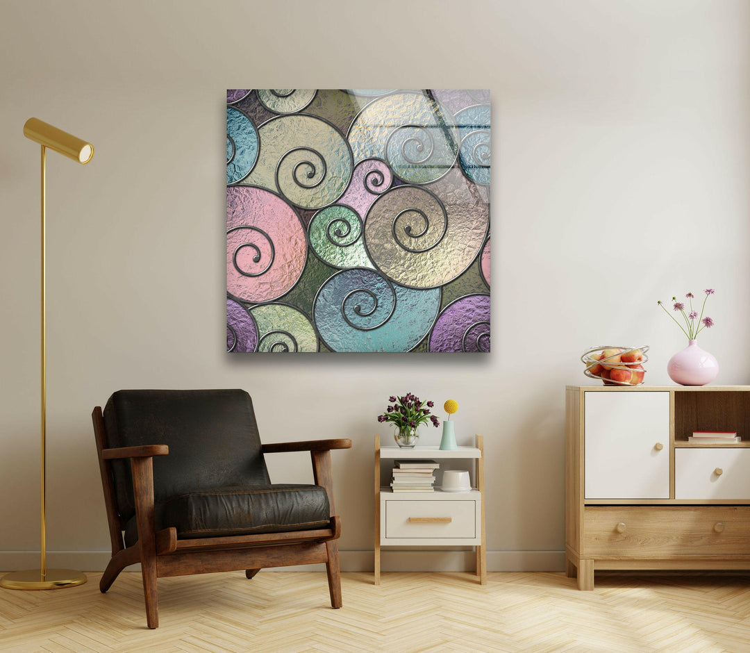 stained window glass tempered wall art