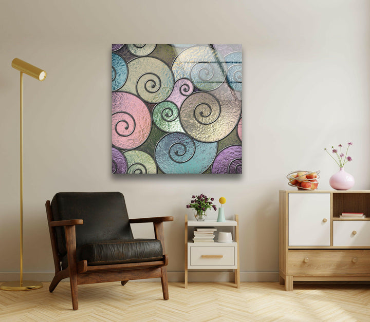 stained window glass tempered wall art