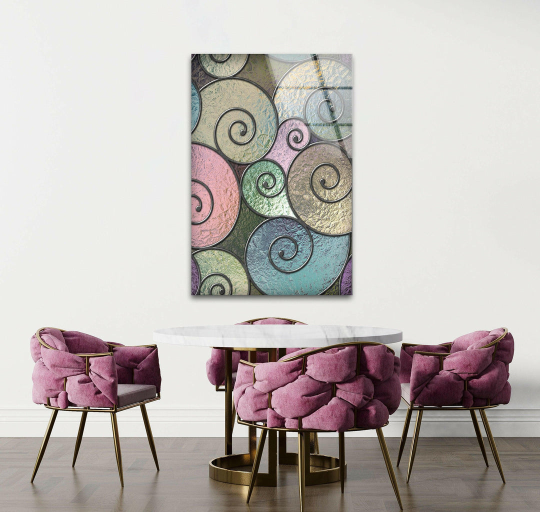 stained window glass wall decor