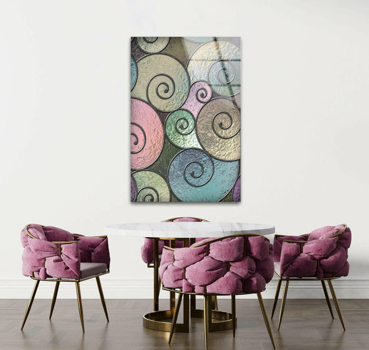 stained window glass wall decor