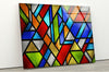 Fractal And Cool Stained Tempered Glass Wall Art