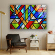 Fractal And Cool Stained Tempered Glass Wall Art