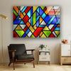 Fractal And Cool Stained Tempered Glass Wall Art