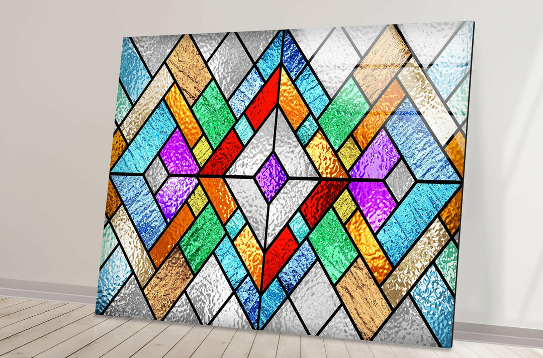 Stained Colored Window Glass Wall Art Glass Printing Wall Art, Print photos on glass