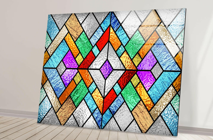 Stained Colored Window Glass Wall Art Glass Printing Wall Art, Print photos on glass