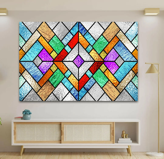 Stained Colored Window Glass Wall Art glass wall decor, glass wall art decor