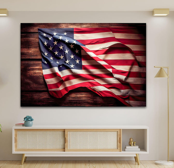 US Flag Glass Art Painting & Cool Wall Art