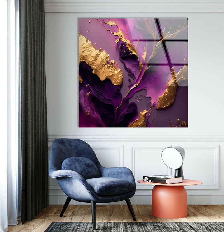 Decorative Abstract Paintings on Glass