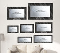 Abstract Tempered Glass Wall Mirror